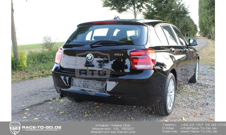 BMW 1er 116i F20 schwarz mit erst 42.500km